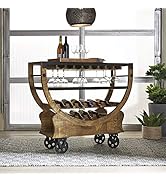 Liberty Furniture INDUSTRIES Danley Accent Bar Trolley, W47 x D16 x H39, Light Brown