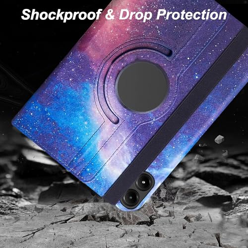 Image of TGK Rotating Flip Cover for Redmi Pad Pro 12.1 inch Case /Poco Pad 12.1 inch Tablet Printed Cases (Galaxy)