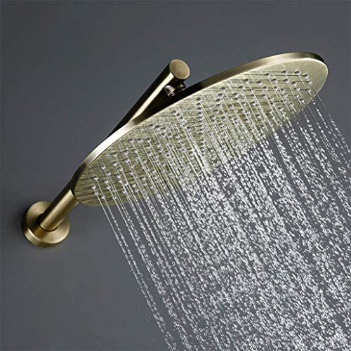 Ensemble de douche de salle de bain en laiton brossé avec robinets encastrés - 4
