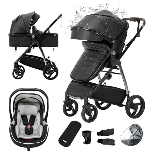 Gcarebb Leather 3 in 1 Pushchair