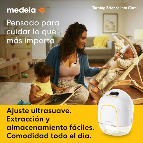 Miniatura 2 de Medela Melody Inbra Extractor Manos Libres Sin Cables Ajuste Ultra Suave, Todo En Uno, Rendimiento Potente, 2 Modos Y 9 Niveles, Embudos De Silicona, Puerto Usb-C