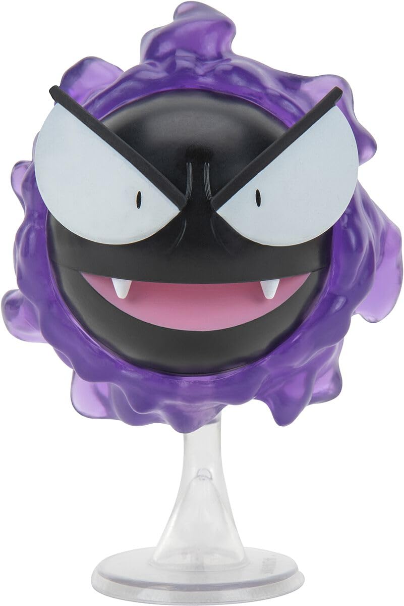 Pokemon Toy Figure - Gastly Fantominus - 8 cm - Pack Figures - New Wave 2022 - Official Licensed Toy