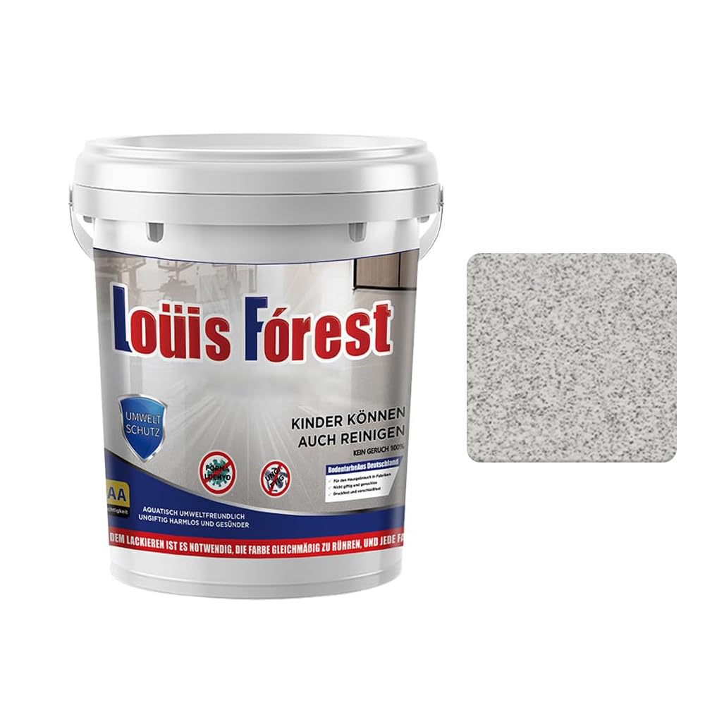 High-Gloss Marble Effect Epoxy Floor Coating – Waterproof, Non-Slip, Long-Lasting Louis Forest Epoxy Floor Paint with Marble-Like Finish for Multiple Surfaces
