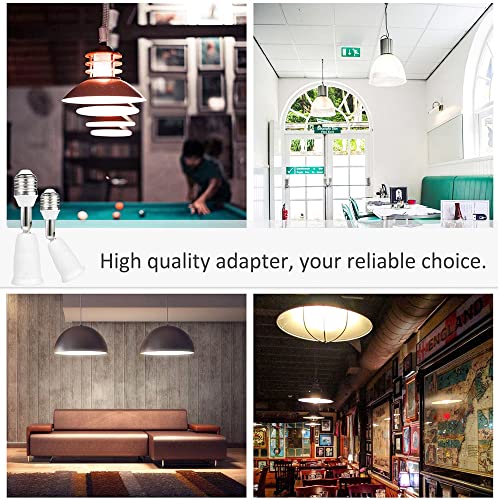 E26/E27 Light Socket Extender, 4.5 Inch Extension,Adjustable Vertical 180°Horizontal 360°, 100V - 250V, Max 150W, Medium Screw Base Light Converter Socket Extender (2-Pack) #TOP6