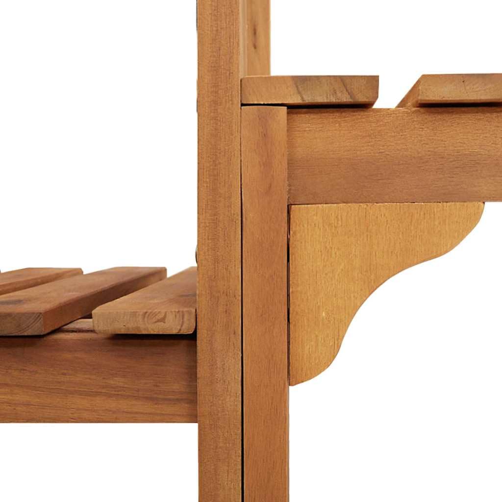 Bordo per vasca idromassaggio marrone, in legno massiccio di acacia, 230 x 230 cm, per esterni con struttura robusta, design moderno e facile da montare, per giardino, terrazza