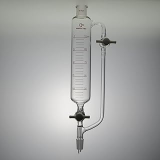 Proglass 125mL Graduated Pressure Equalizing Funnel Double PTFE Stopcock (14/20)