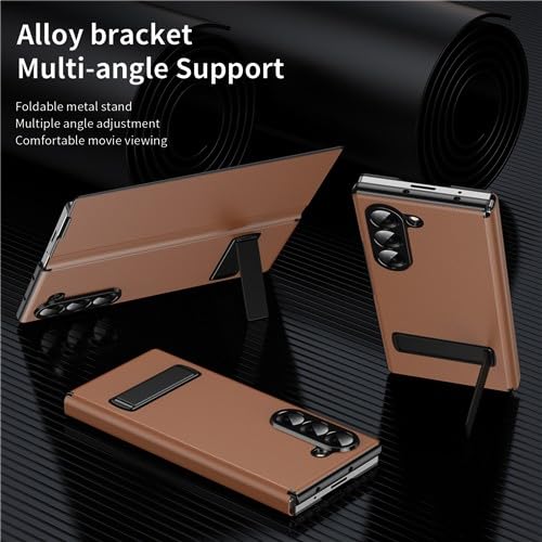 Étui pour Samsung Galaxy Z Fold 4 marron protégez votre écran pliable des rayures - 2