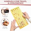 MR CHIPS 100 Easy Read Quick Clear Bingo Cards with Sliding Windows and Master Board