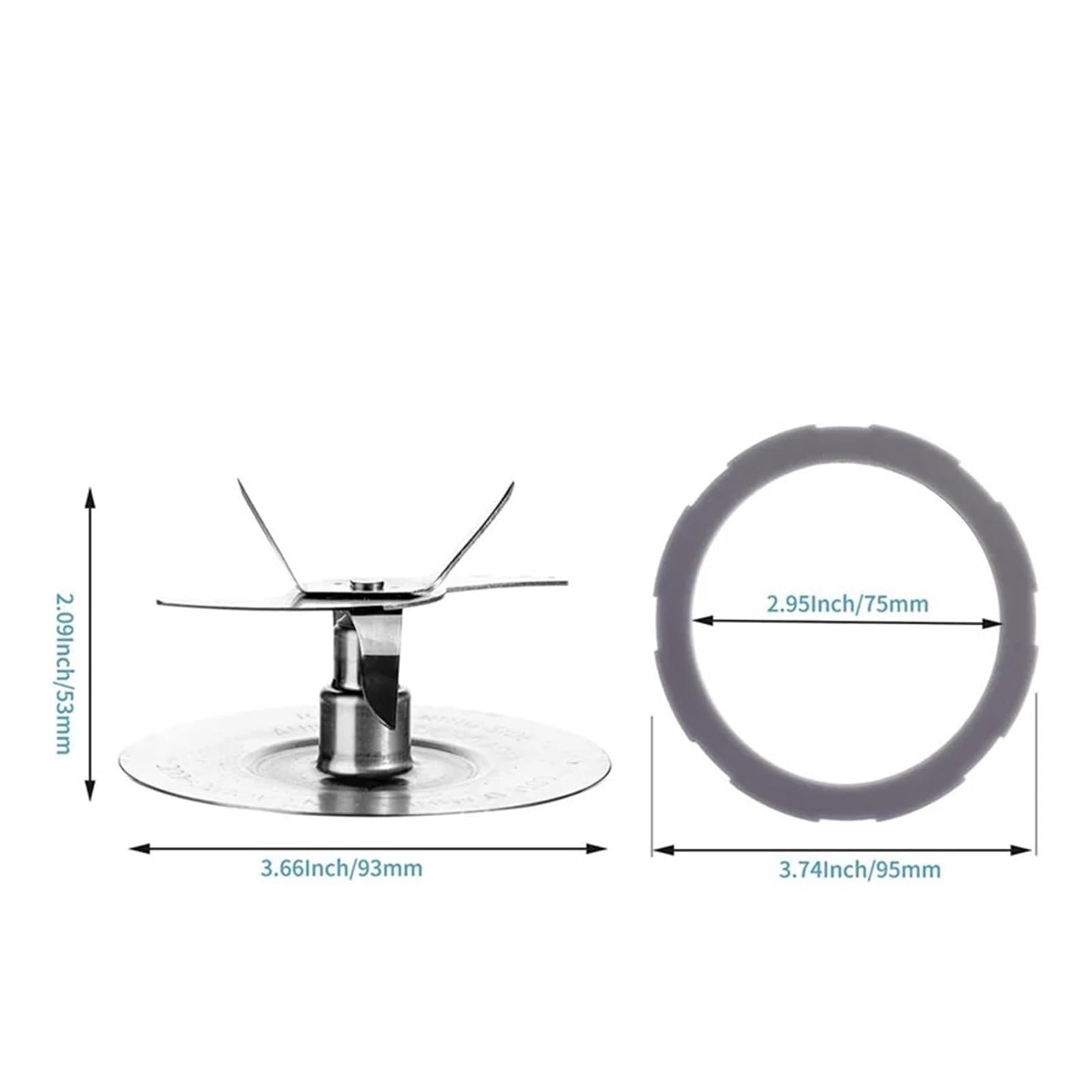 Compatible avec Oster, Lame 164160 2Pcs Joints pour Pro 1200 Blender