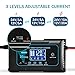 Haisito 20-Amp Smart Battery Charger (Lithium LiFePO4 & Lead-Acid), 12V/24V Rapid Automotive Car Charger with Temperature Compensation - Trickle Maintainer for Boat, Truck, RV, Lawn Mower, Marine