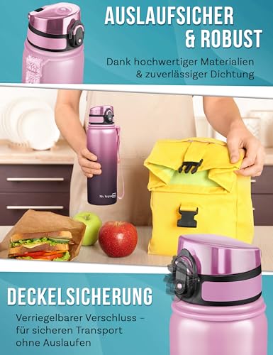 MY VESPERBOX® Edelstahl Thermosflasche Kinder [INK. STROHHALM & SIEB] - Isolierflasche für Jungen & Mädchen - Thermo Trinkflasche für Kindergarten & Schule - Auslaufsicher - BPA FREI 3