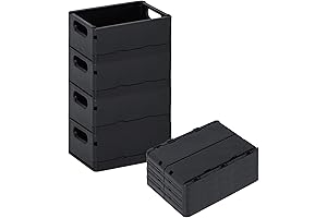 4-Pack Mini Storage Crates: A Space-Saving Solution for Your Home