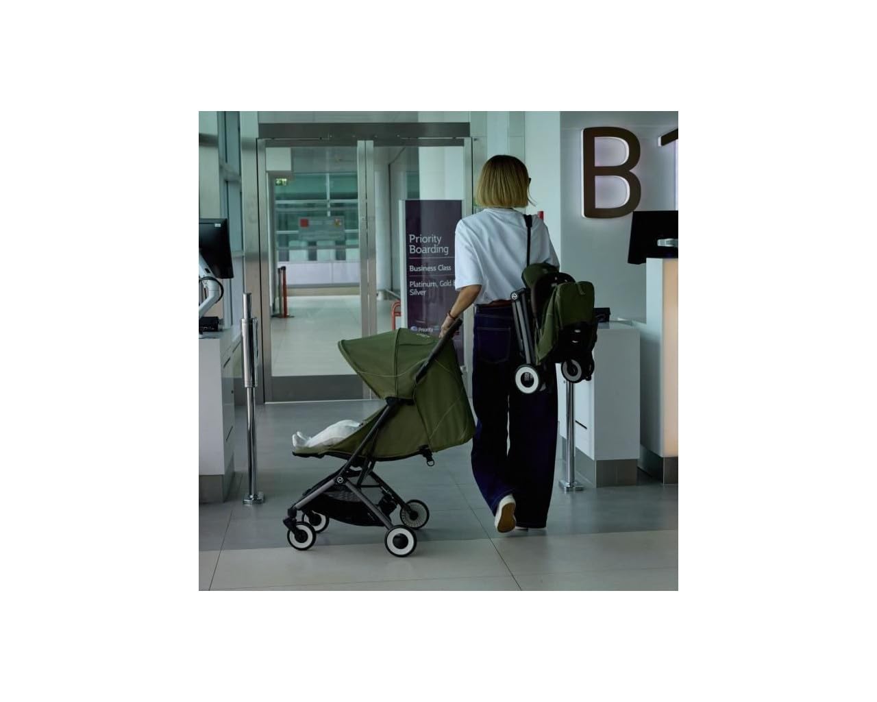 CYBEX Poussette ultra compacte ORFEO 4 roues Almond Beige