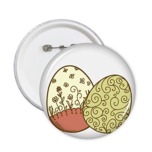 Pins badge Pâques fleur d'œuf vert et rouge pour sublimer vos tenues de fête chrétienne en famille