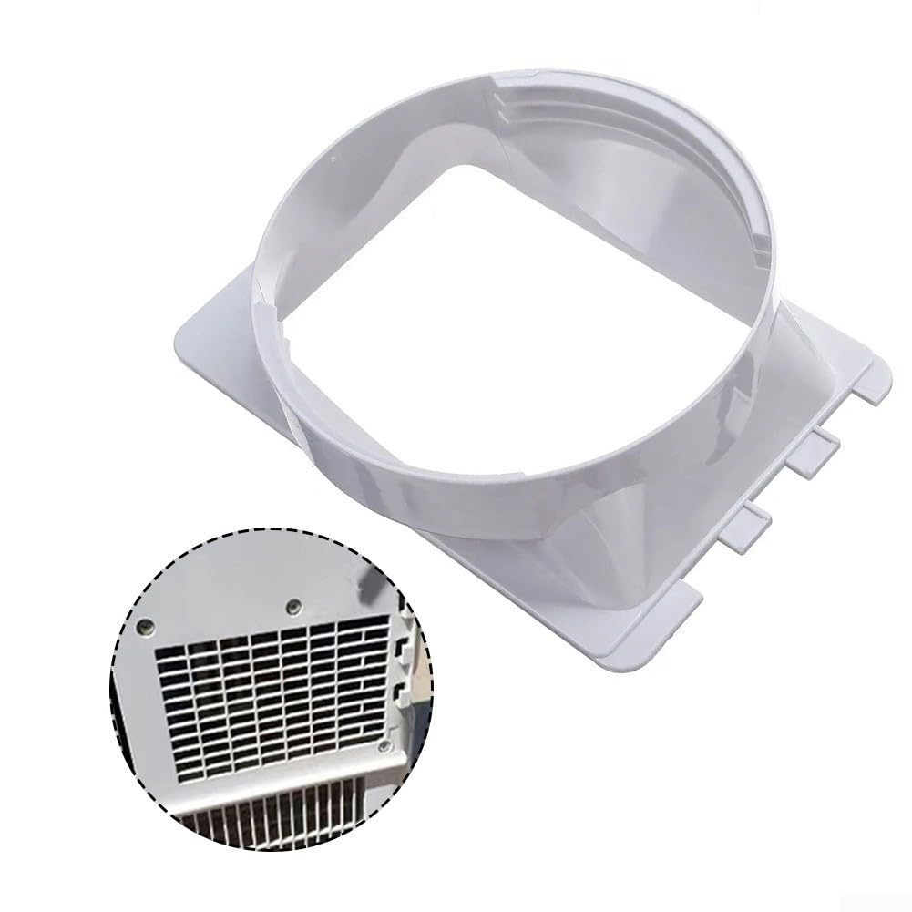 Tragbarer Klimaanlagen-Abluftschlauchadapter, 15 cm Rohrverbinder, Abluftschlauchk-Schnittstelle, quadratische Schnittstelle, Abluftschlauchverbinder