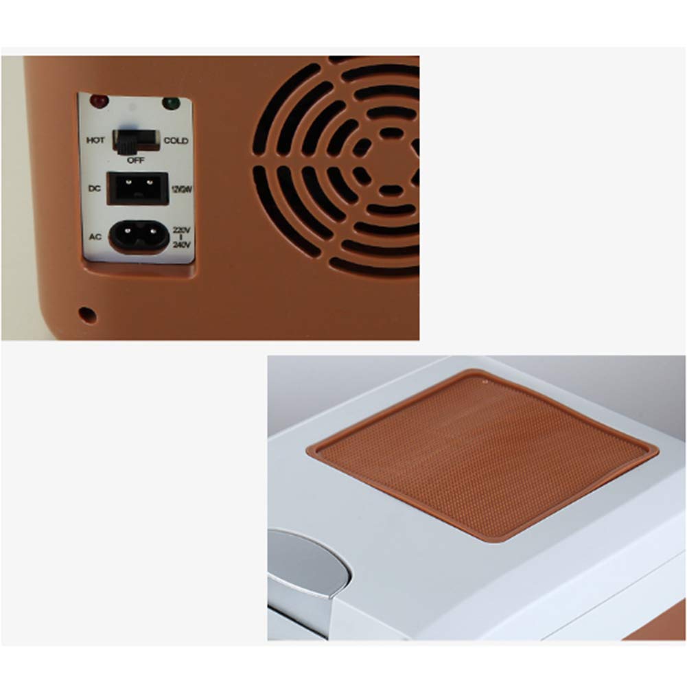 fridge Réfrigérateur De Camping en Plein Air, Mini Frigo électrique Portable 12v / 24v, avec Bandoulière et Cordon d'alimentation, Capacité de 15 litres