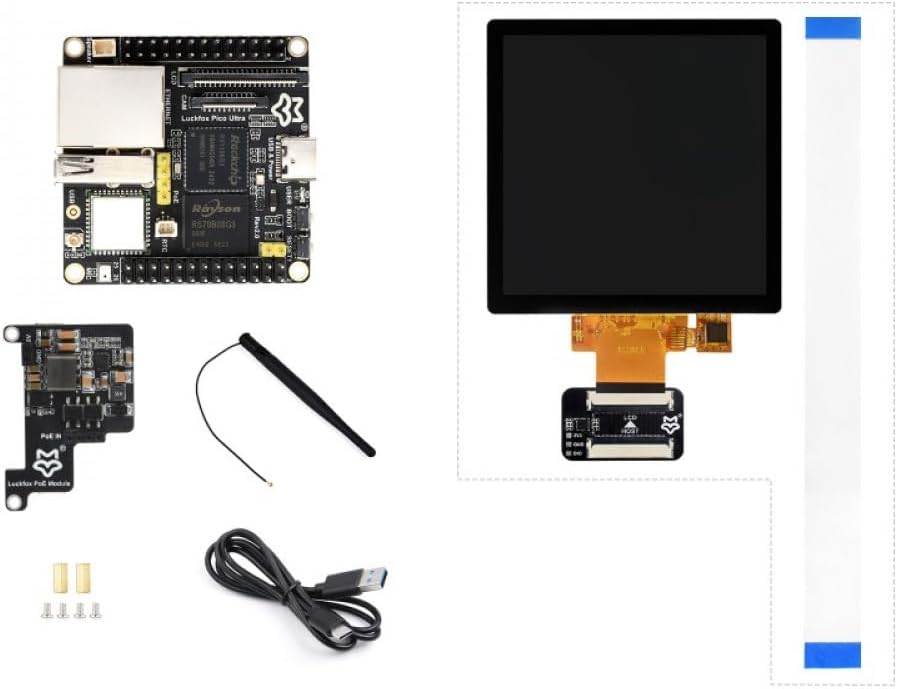 AmpOhm360 Luckfox Pico Ultra RV1106 Linux Micro Development Board ARM Cortex A7 RISC V MCU NPU ISP Processor for IoT DIY Electronics SKU-27868