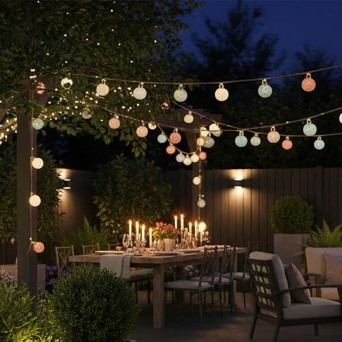 Luces solares USB de 15 bolas Elan para exterior con mando a distancia 2
