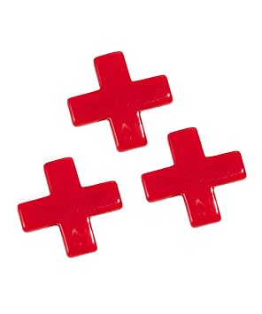 Halloween Cross Hair Clip Women Girls Resin Cross Hair Pin Halloween Goth Cross Hair Clips BHWH15 Hair Clips-3 Pcs Red