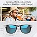 HiBloks 2Pcs Polarized Clip for Ray-Ban Meta Wayfarer RW4008 & Gen 2 RW4012 Large Smart Glasses, Discoloration Clip-on for RayBan Meta Wayfarer Gen 2 Protect Your Eyes, Cool and Fashion (Silver, Blue)