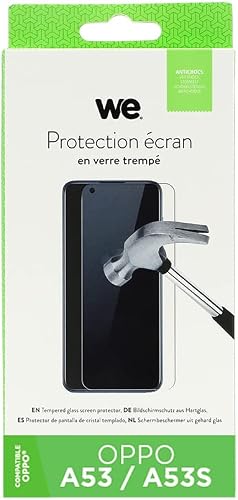 WE Verre Trempé pour [Oppo A53S] - Film Protection Ecran Anti-Rayures - Anti-Bul