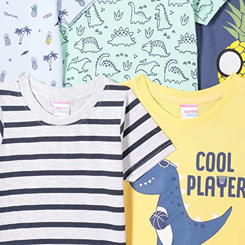 Image of Mom's Love Boy's Printed Regular Fit Baby and Toddler T-Shirt Set