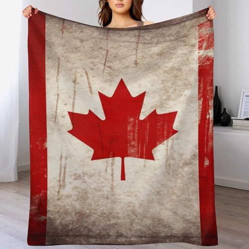 Plaid Canada rétro pour camping et canapé en flanelle douce - 5