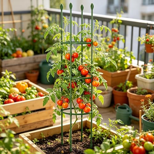 Cages à tomates tuteur réglable pour stabiliser les légumes