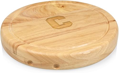 PICNIC TIME NCAA Circo - Juego de tabla de queso y cuchillos, juego de tablas de charcutería, tabla de cortar de madera