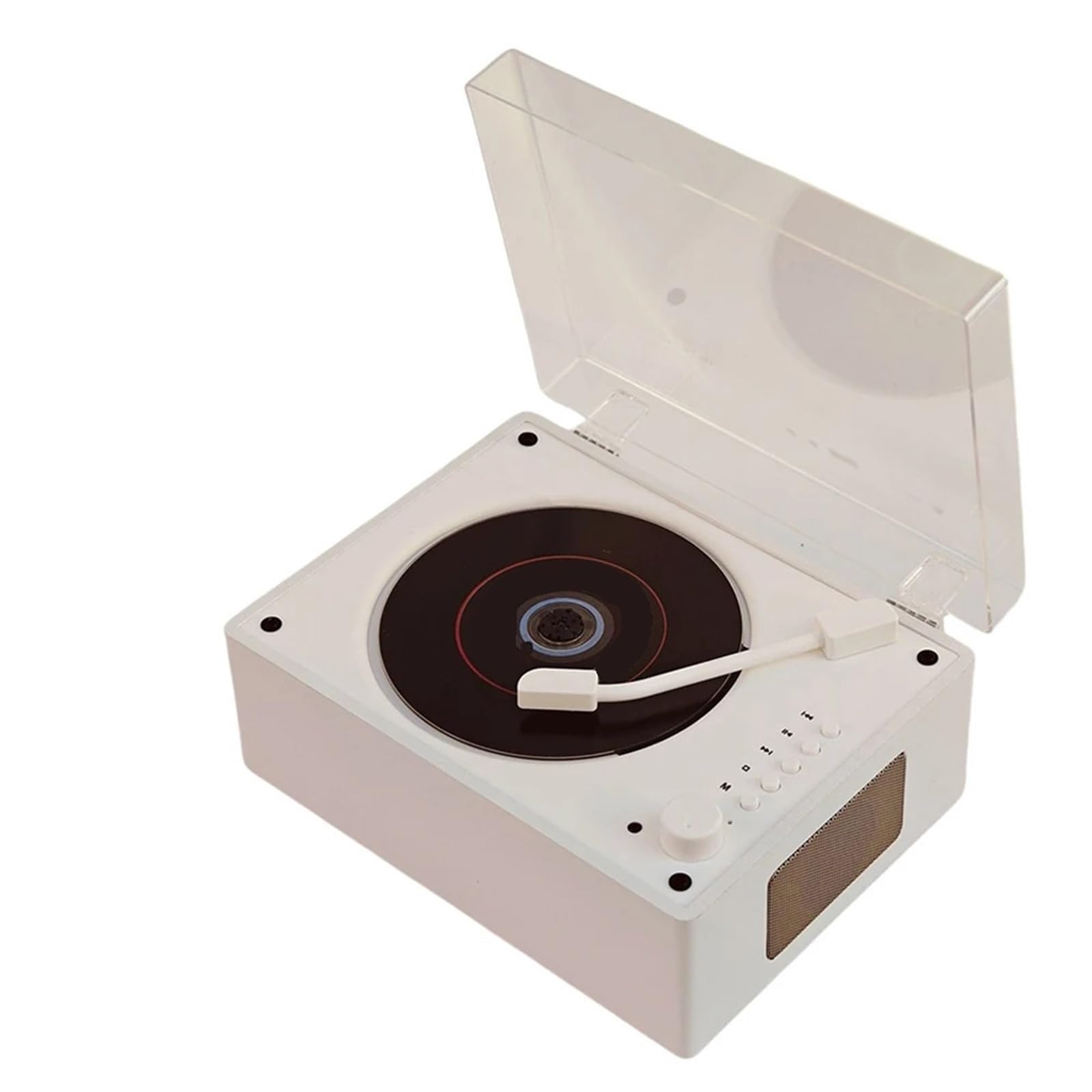 Lettore CD retrò Ricaricabile Supporto CD BT USB 3.5mm Lettore CD Portatile Bluetooth Compatibile 5.0 Lettore Musica Domestica per Telefono