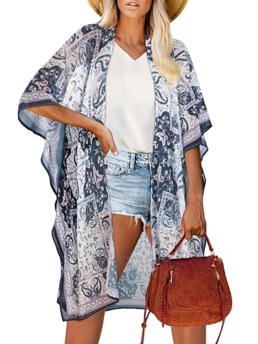 Image of Women's Kimono Beach Cover up for Summer Bathing Suits Cardigans Casual Loose Swimwear 2026