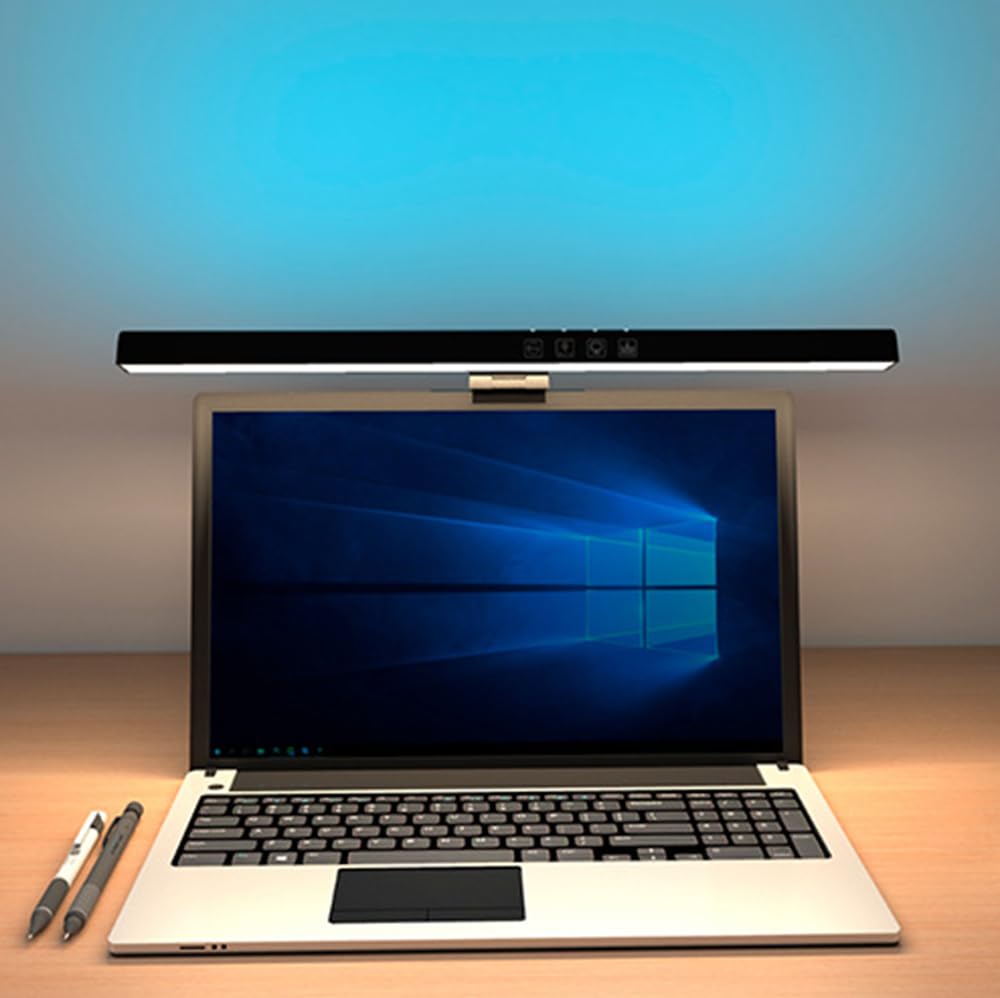 Barre lumineuse pour écran d'ordinateur RGB Backlight USB Reading LED Task Light Auto Dimming Touch Control 3-speed Color Temperature LE14 B