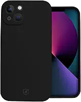 Gshield Capa Case Capinha Silicon Premium Antiderrapante com Interior em Microfibra, Proteção Contra Impressões Digitais, Arranhões, Quedas e Impactos (Preta, iPhone 13)