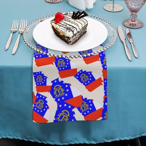 Servilletas de tela de Georgia absorbentes y cuadradas para comedor moderno 5