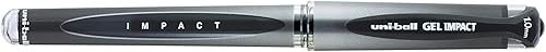 Miniatura 3 de uni-ball 207 bolígrafos de gel de impacto de punta gruesa, 0.039 pulgadas, negro, paquete de 12 y bolígrafos de gel uniball, 207 signo gel con punta