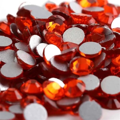 Hotfix Pedrería Cristal sin fijación por calor, diamantes de imitación, Strass cristal superbrillante, decoración artística uñas 3D, ropa vestir DIY(Hyacinth,Ss6 1440pcs)