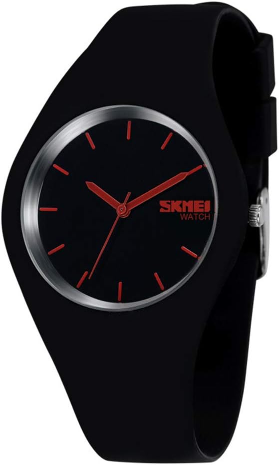 Gosasa Casual Simple Style Silicone Strap Women Men Sports Watches 30M Waterproof