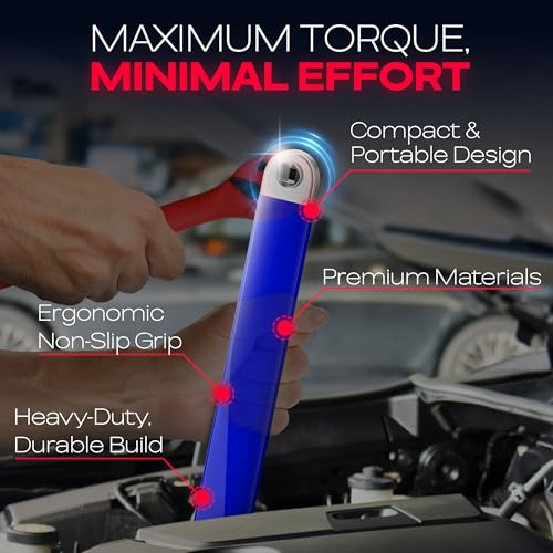 Image of Premium Offset Extension Wrench Ratchet socket Wrenches 1 /4 inch 1 /2 inch 3 /8 Set Universal Zero Degree Stubby Thin Square Drive Adapters Impact Speed Pro Tight For Small Place Tool Gifts Man Dad