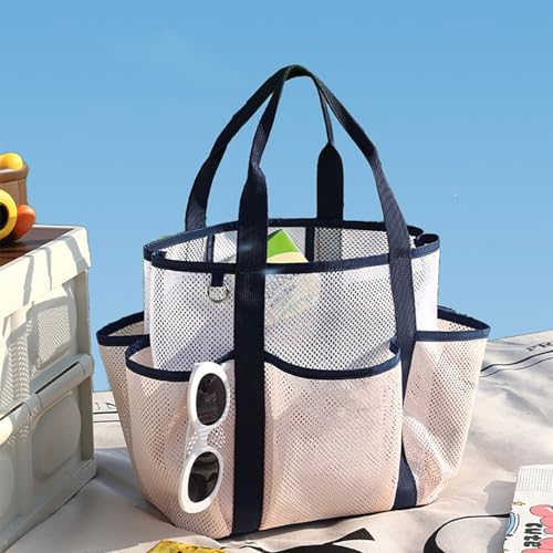 Large Capacity Mesh Beach Bag Pool Tote Bag Beach Accessories for Outdoor Travelling Camping Swimming3