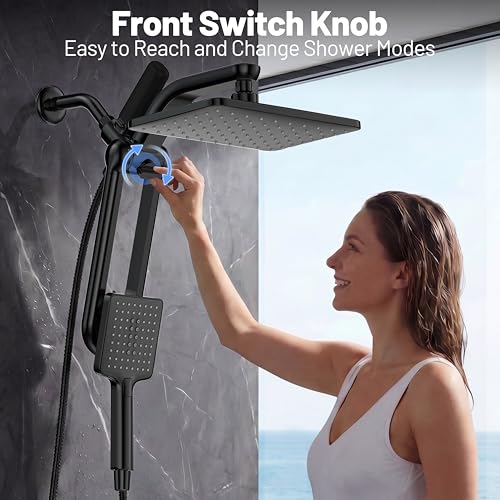 DAKINGS Dual Filtered Rainfall Handheld Showerhead Spray Combo for Bathroom - image 6