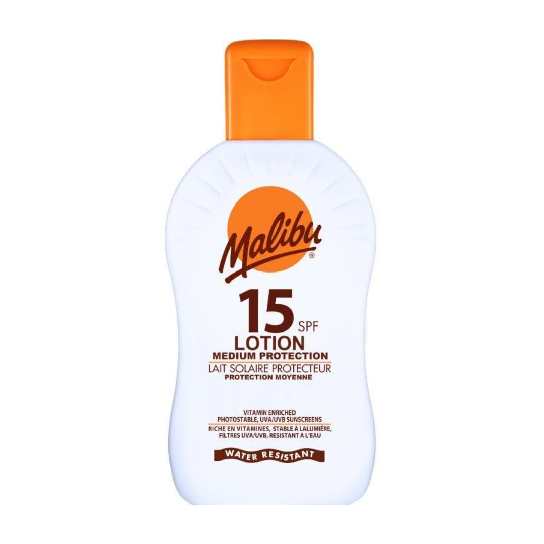 Malibu Sun SPF 15 Sun Lotion, Moisturising Sunscreen for Body, 200ml