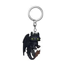 Funko POP! Keychain: How to Train your Dragon – Live Action – Toothless – Figura in vinile da collezione – Idea regalo – Prodotto ufficiale – Giocattoli per bambini e adulti