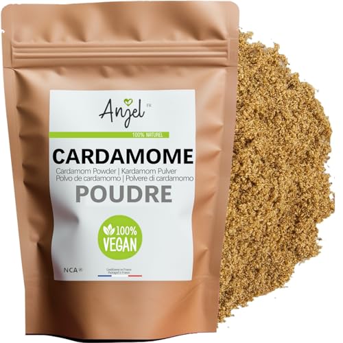 Cardamome Verte en Poudre 100% Naturel - Graines de Cardamome Moulues - NCA (50)