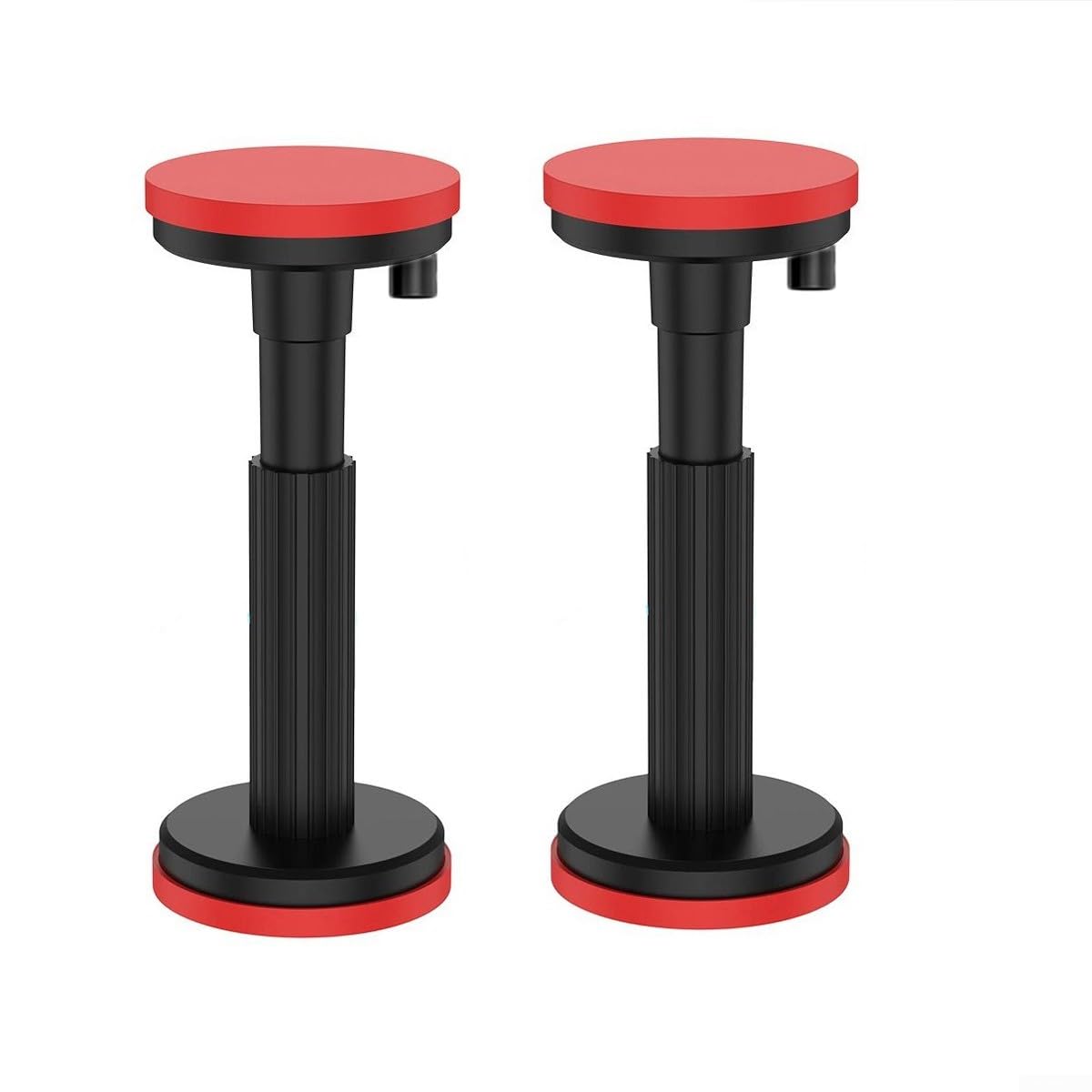 Lot de 2 crics d'armoires pour installer des armoires, poteaux de support réglables pour meubles de petite taille, mini troisième, construction lourde, crics de placard pour soulever rapidement le
