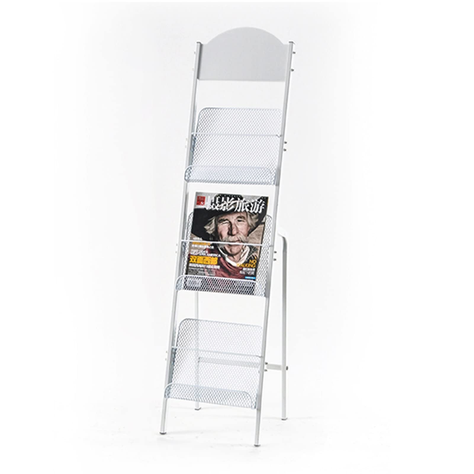Porte-revues sur pied pour affiches, brochures, littérature, salons, bureaux, espaces de vente au détail