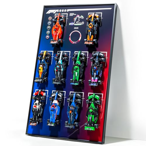 Image of Wall Mount Made for Lego Speed Champions F1,Performance Race Car Building Set 77242-77251,Adult Collectibles Wall Display Mount, Home or Office Decor, Gradient Color (NNo Car Included)