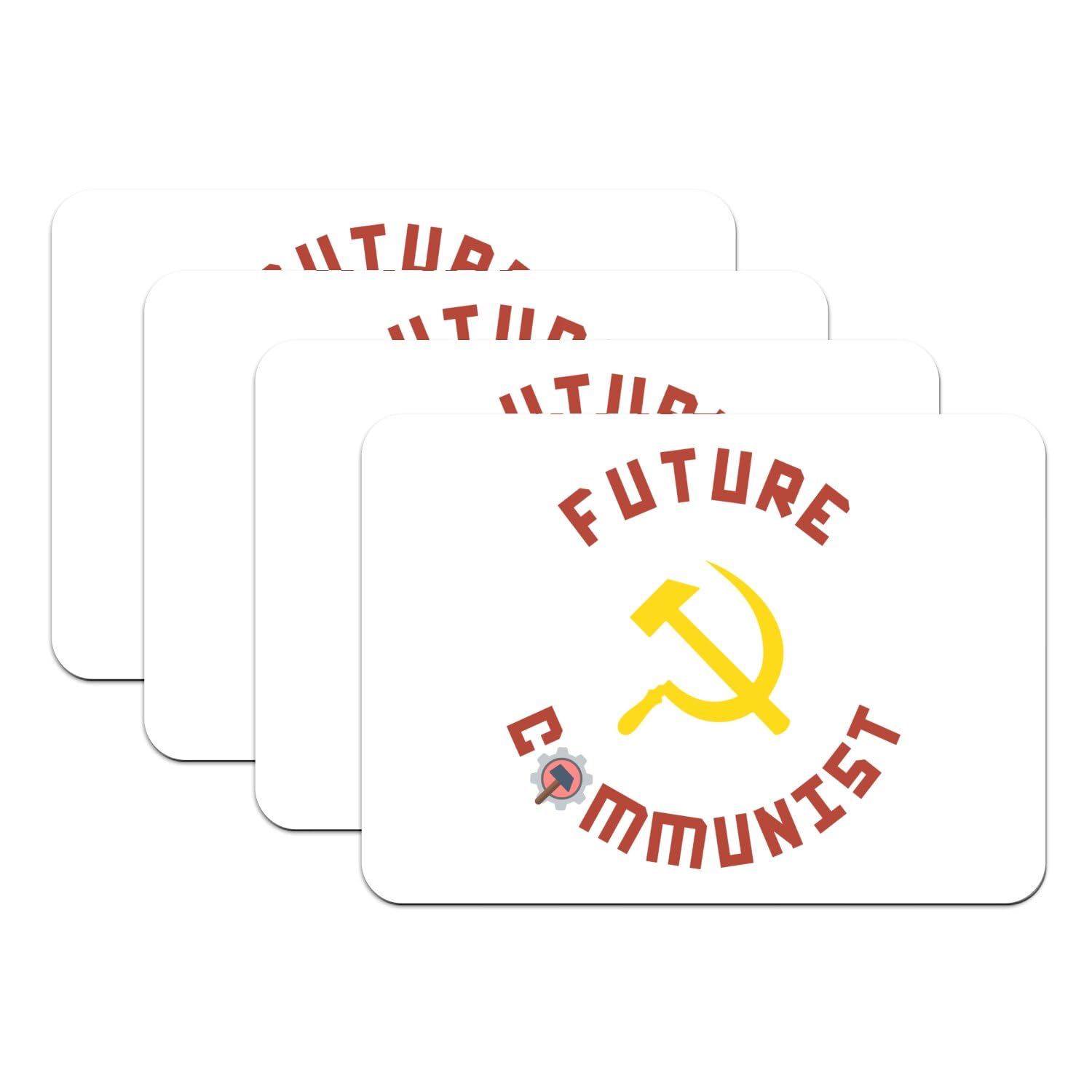 Sets de table caoutchouc antidérapant grand format humour communiste