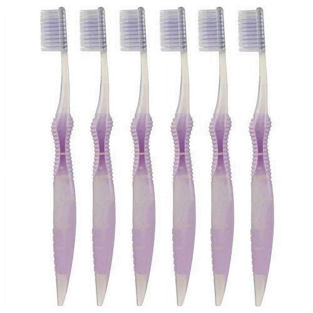 Sofresh Flossing Toothbrush - Adult Size (6 Pack Purple)