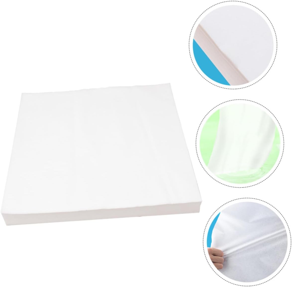 100pcs White Non-Woven Fabric Bird Cage Liners Parakeet Cage Accessories Absorbent Pet Mats for Clean and Breathable