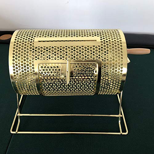 Yh Poker Yuanhe Deluxe 11" X 8" Brass Plated Raffle Drawing Ticket Drum Holds 2500 Drawing Tickets Spinning Lottery #TOP4